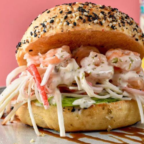 Bagel Surimi bagel De Cortesía